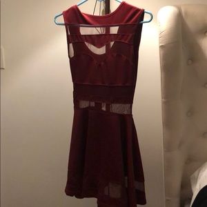 Scandalous red dress